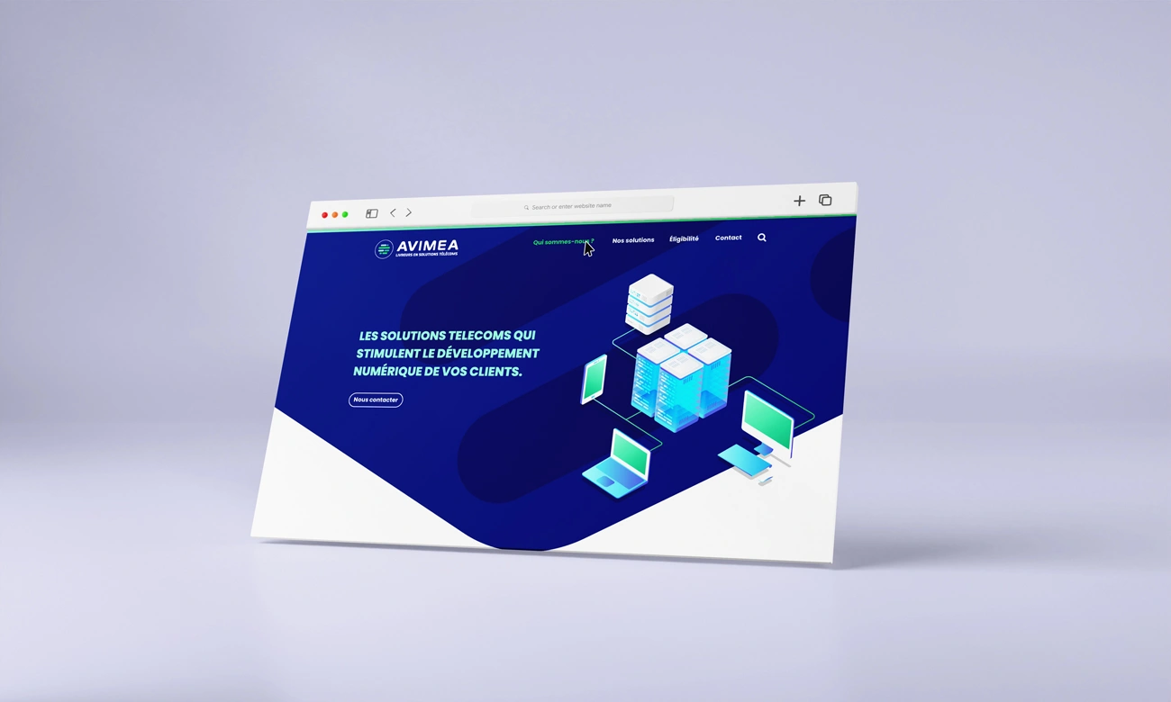 site internet avimea projet print et web